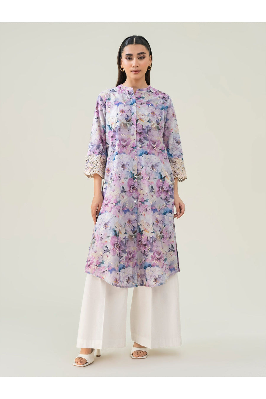 Embroidered Lawn Tunic for Effortless Style