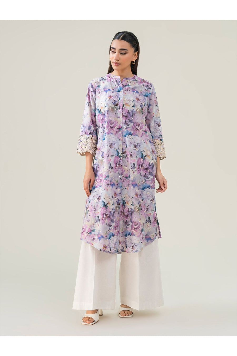 Embroidered Lawn Tunic for Effortless Style