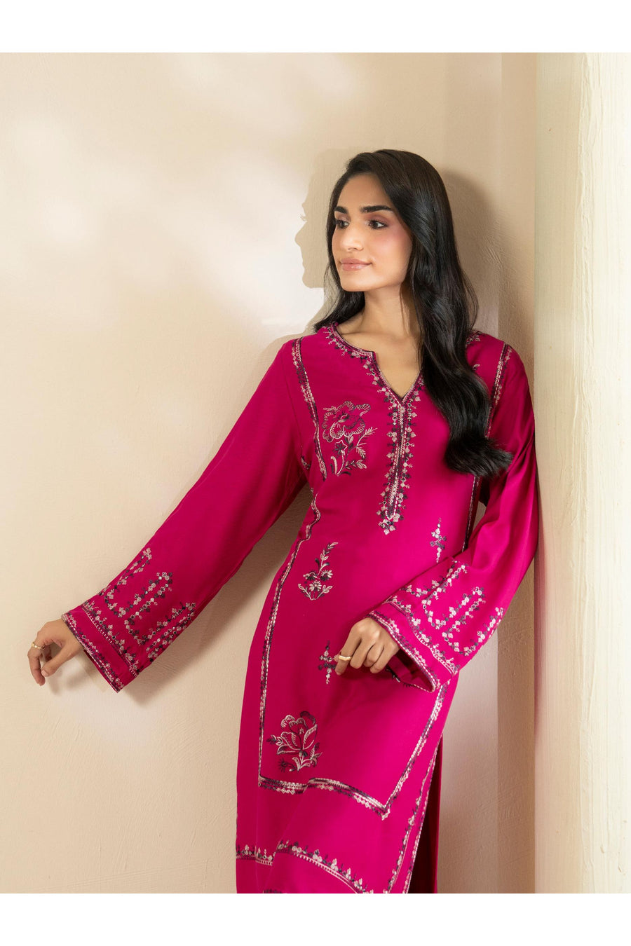 Embroidered Two-Piece Marina Suit Set
