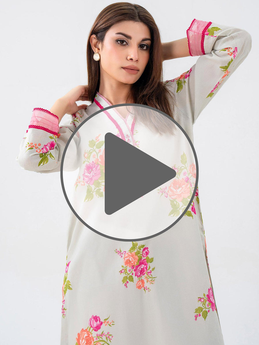 Khaddar Shirt-Printed (Pret)