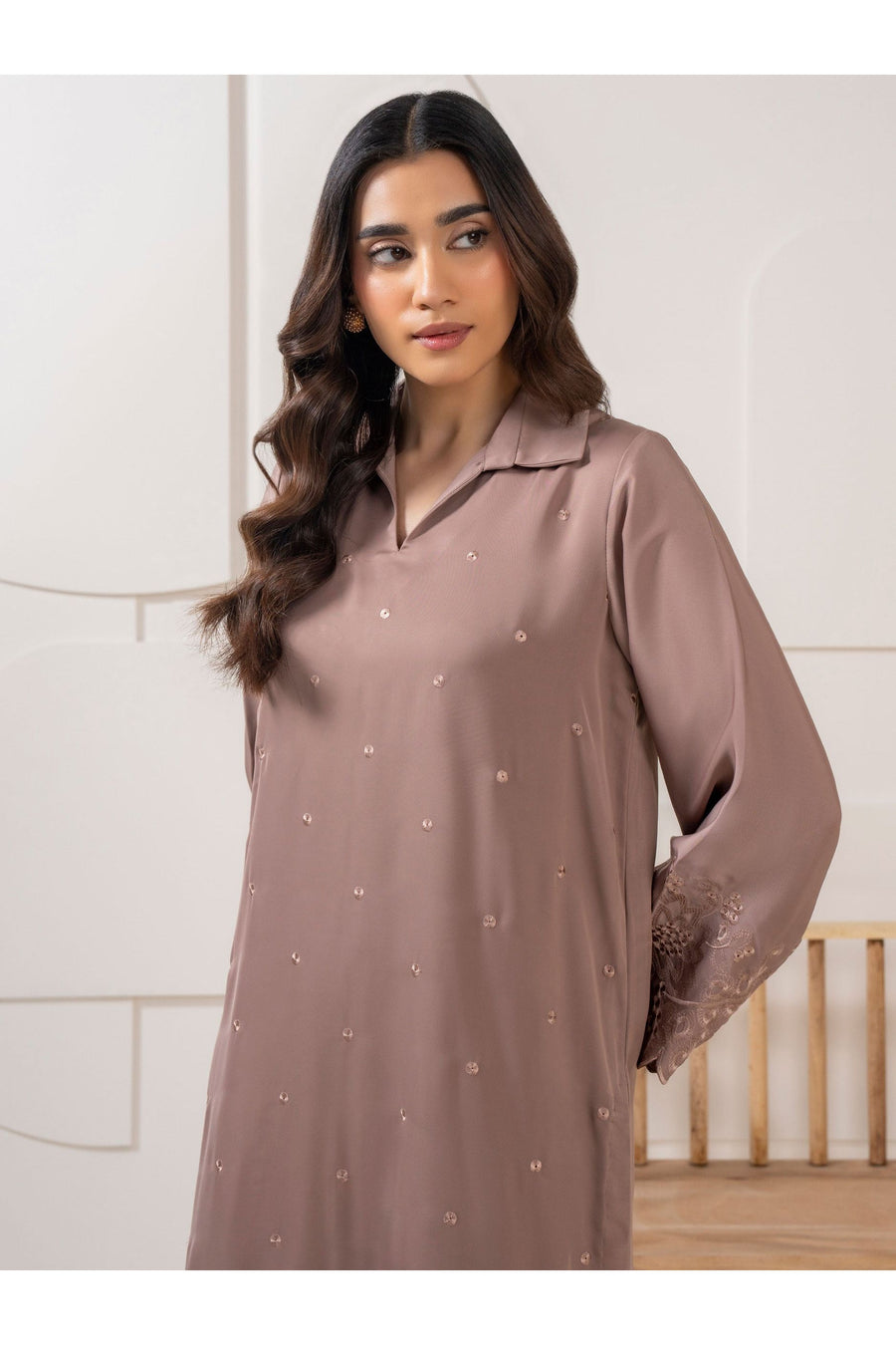 Embroidered Silk Co-Ord Set for Relaxed Days