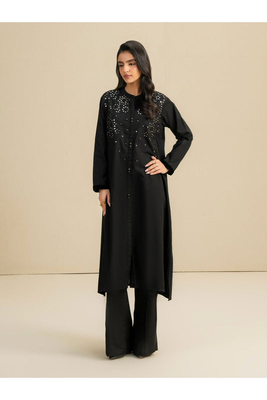 Embroidered Khaddar Shirt for Everyday Style