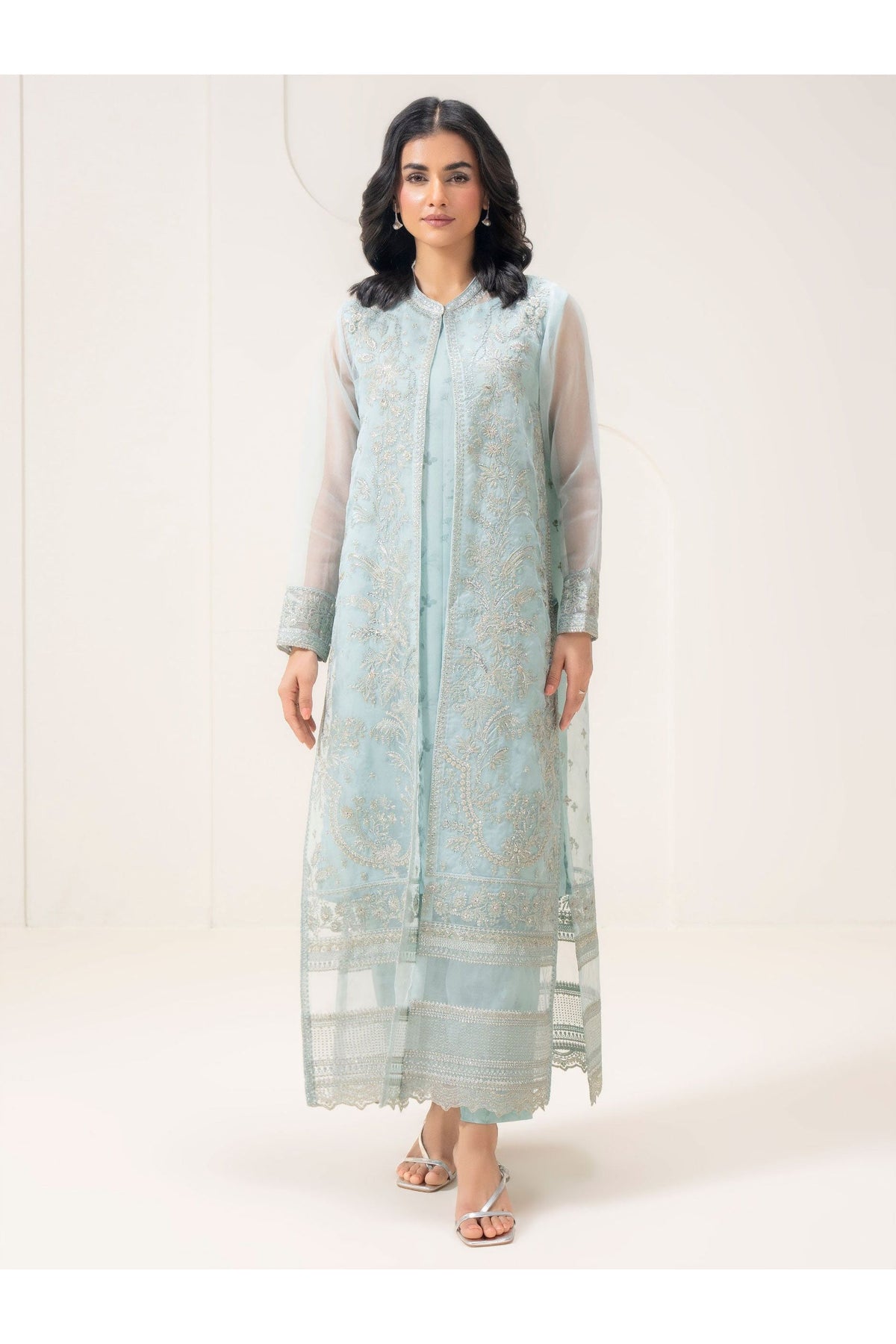 Stylish Organza 2-Piece Suit Set