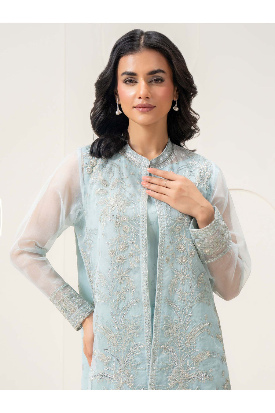 Stylish Summer Organza 2-Piece Suit Set