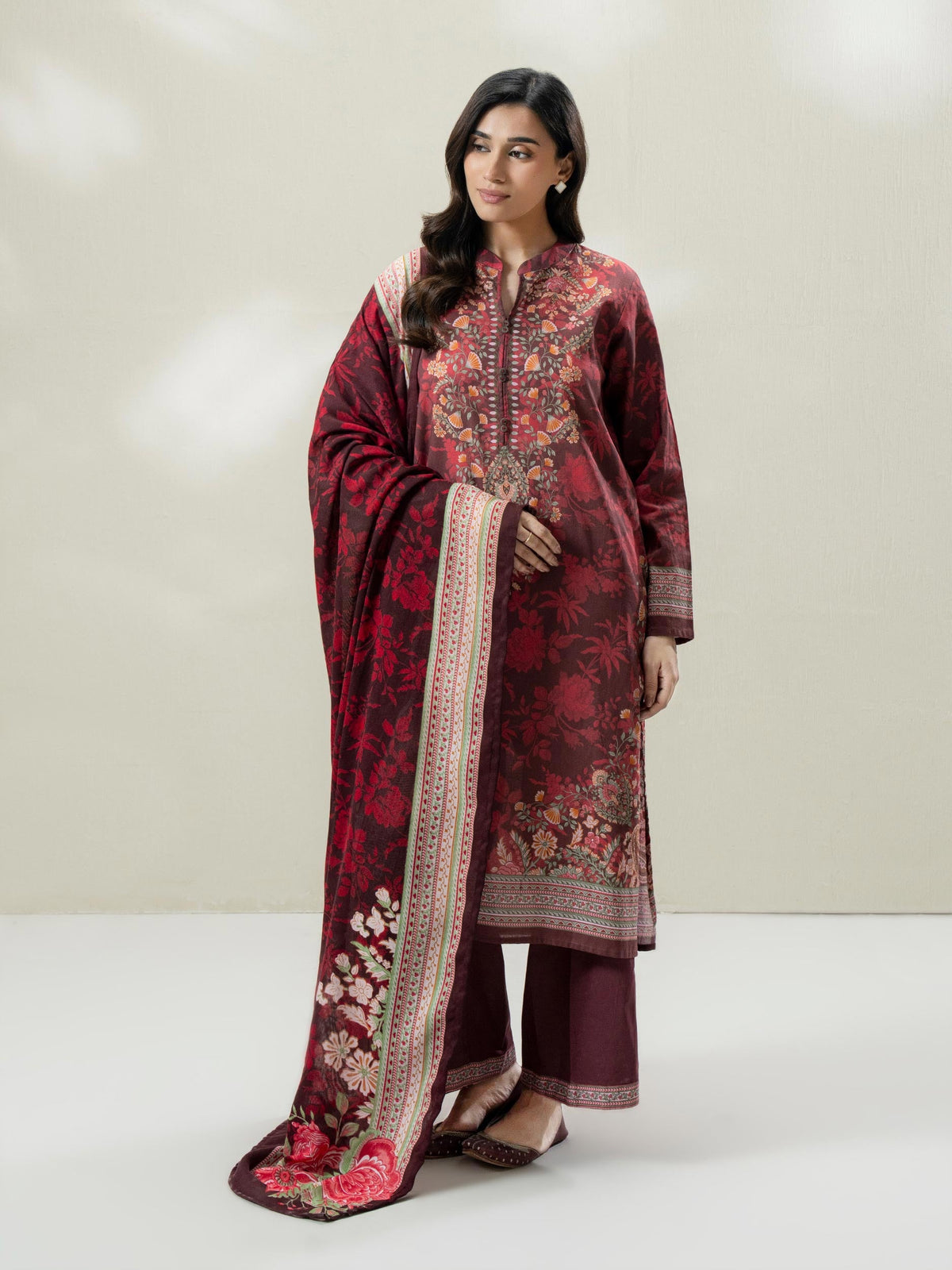 3-Piece Khaddar Suit (Pret)