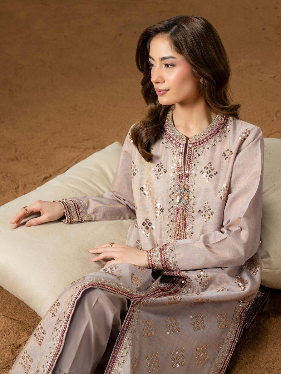 2 Piece Lawn Suit-Embroidered (Pret) - Pehnaawaa