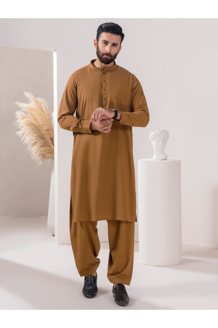 Elegant Wash And Wear Mens Suit Two Piece Ensemble