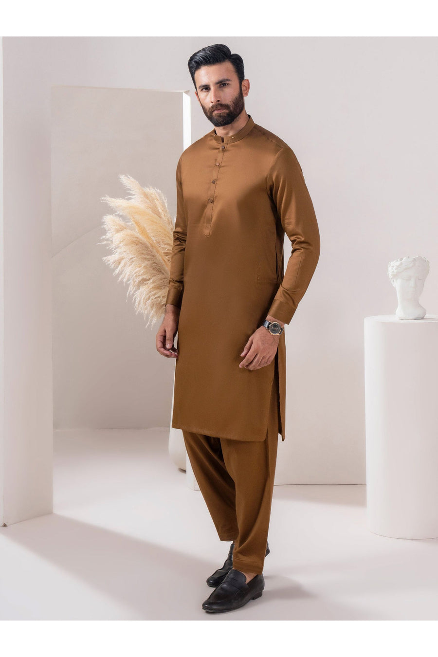 Elegant Satin Suit for Men Exuding Timeless Sophistication