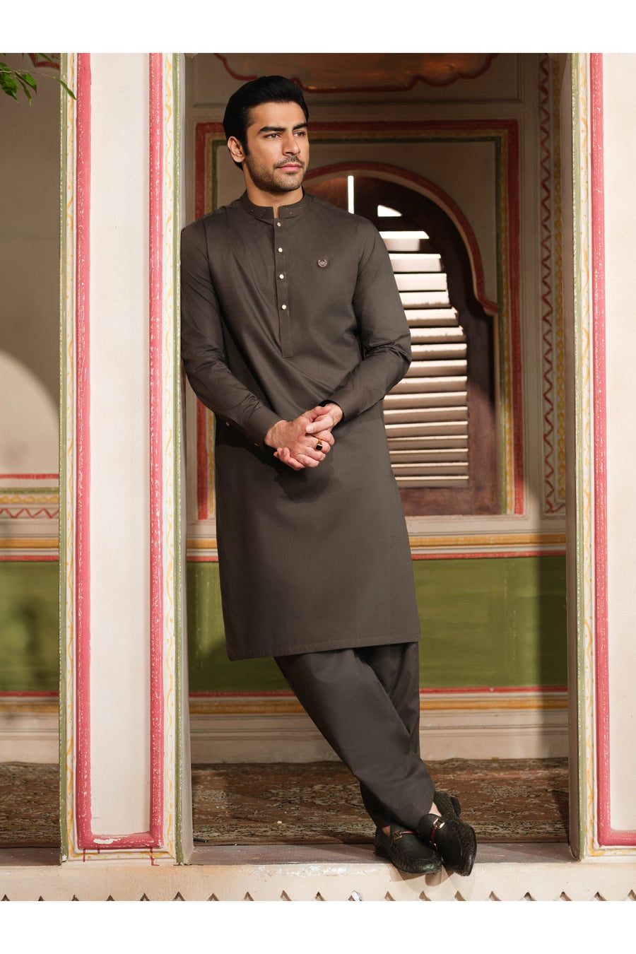 Elegant Cotton Suit For Men Exuding Classic Comfort And Style