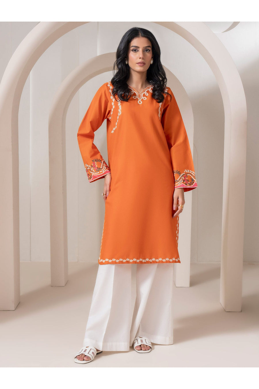 Embroidered Lawn Shirt for Effortless Style