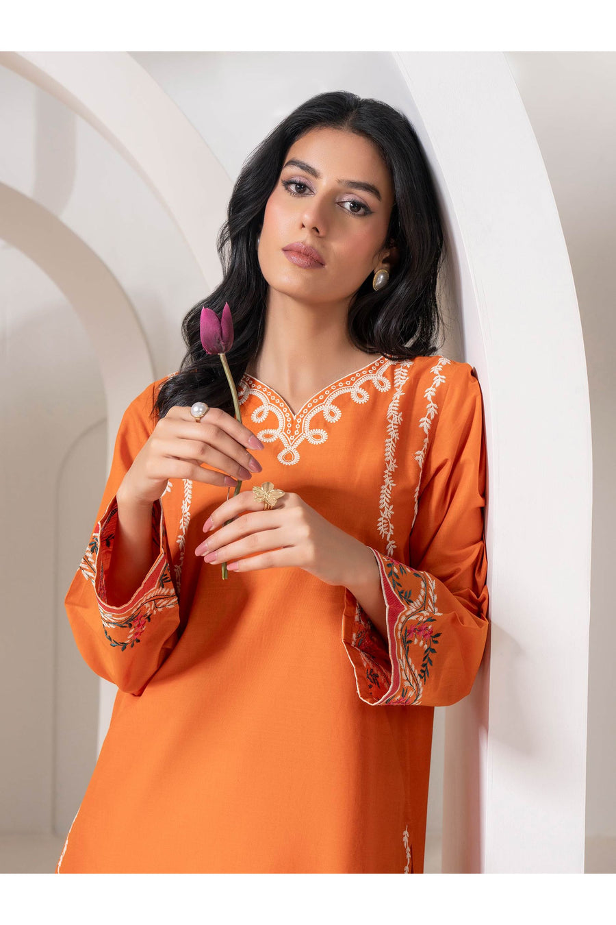 Embroidered Lawn Shirt for Effortless Style