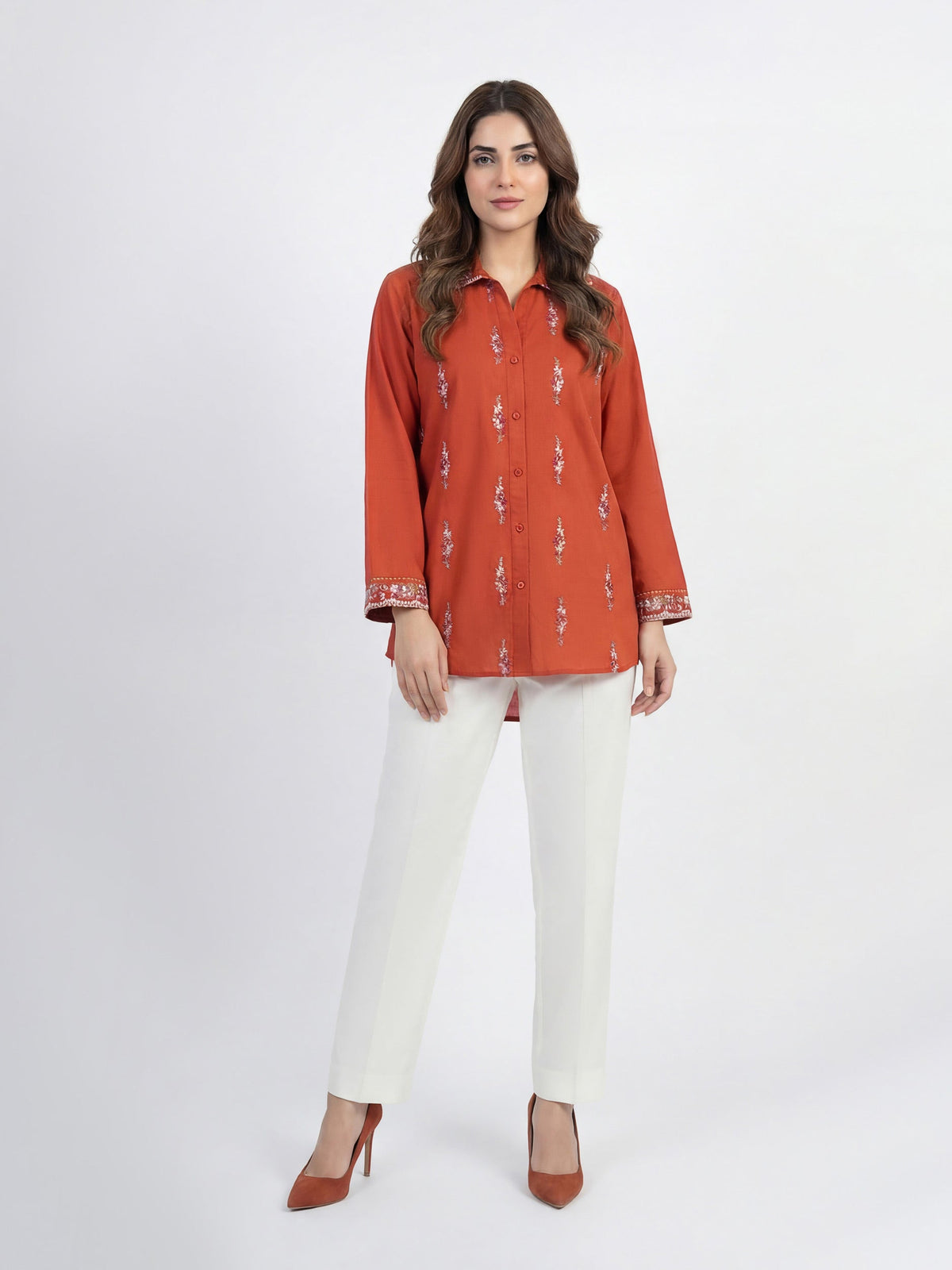 Rust Cambric Eastern Top