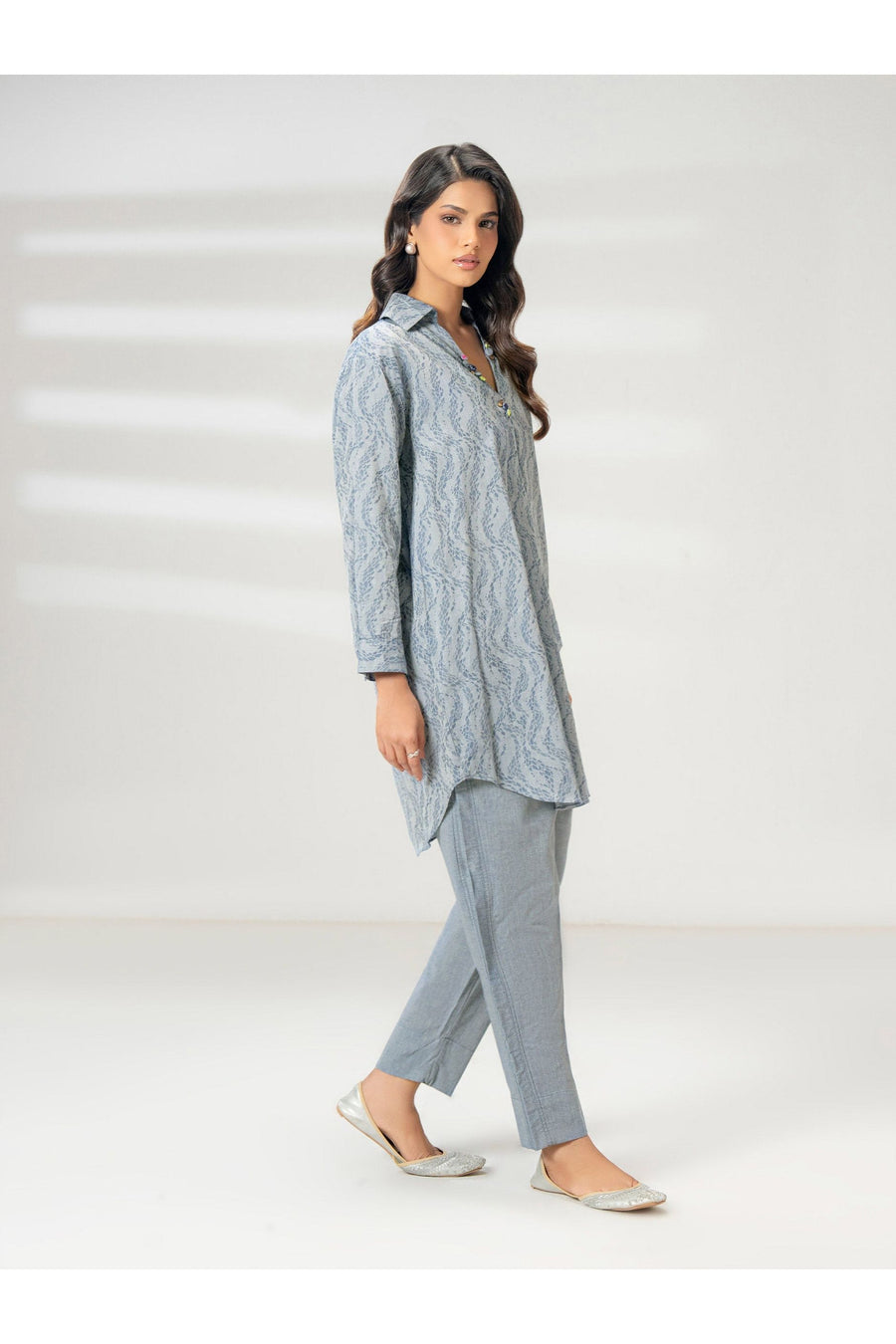 Stylish 2 Piece Jacquard Suit for Everyday Wear