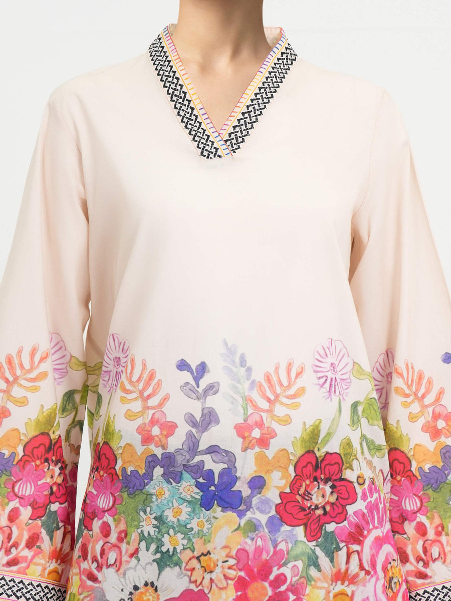 Printed Lawn Eastern Top