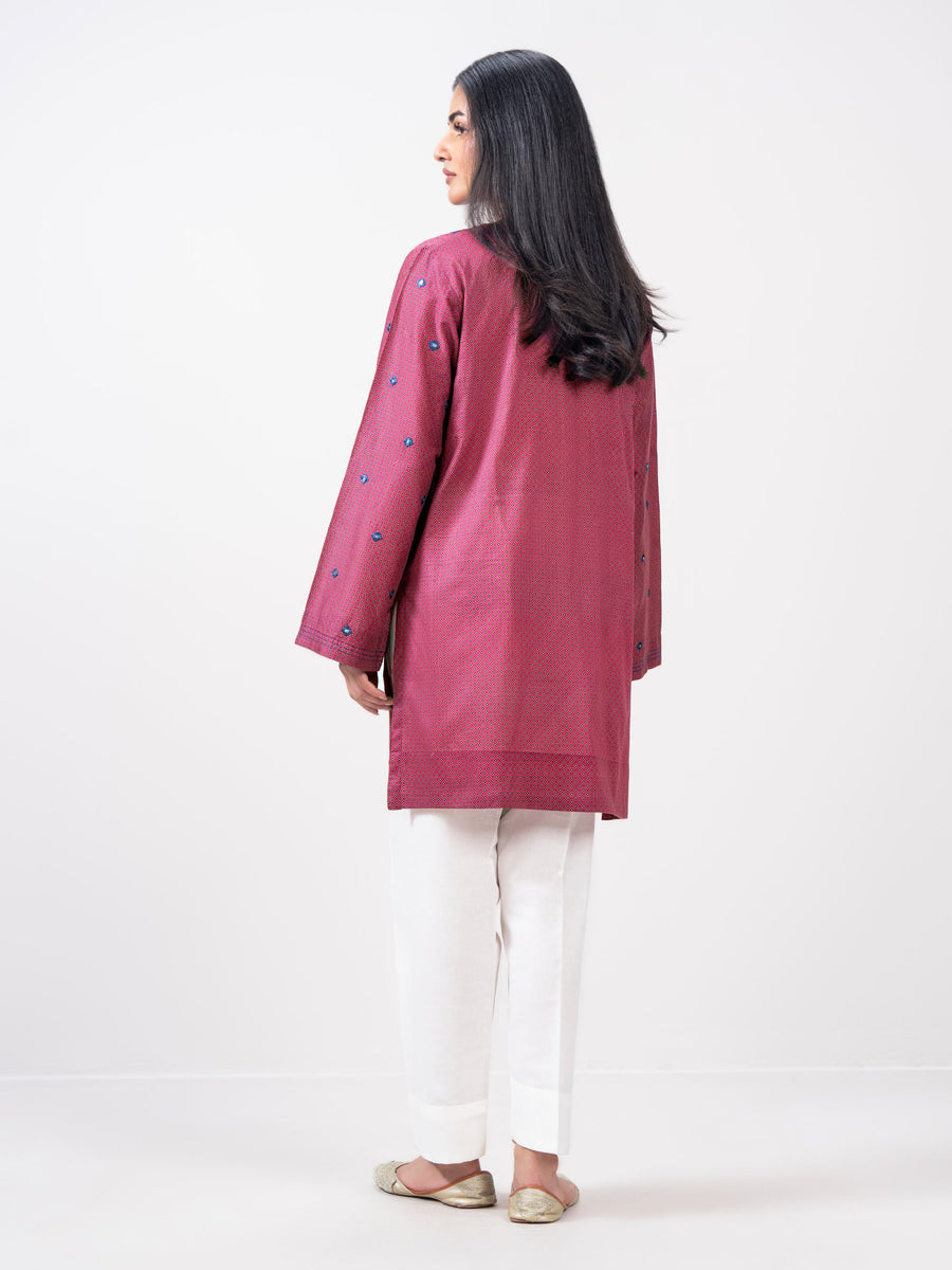 Pink Lawn Eastern Top | Mirror Work