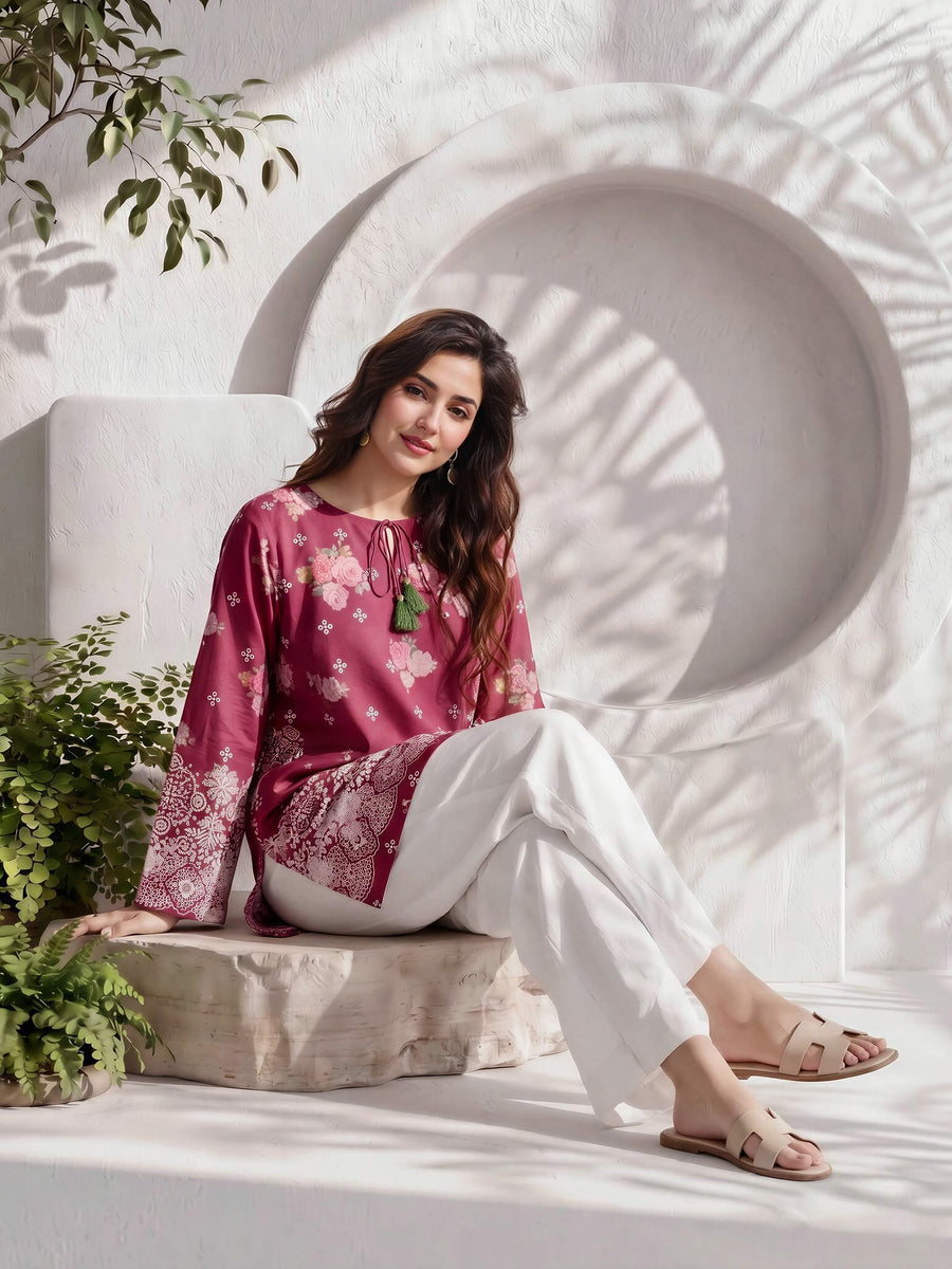 Lawn Kurti (Pret) - Pehnaawaa
