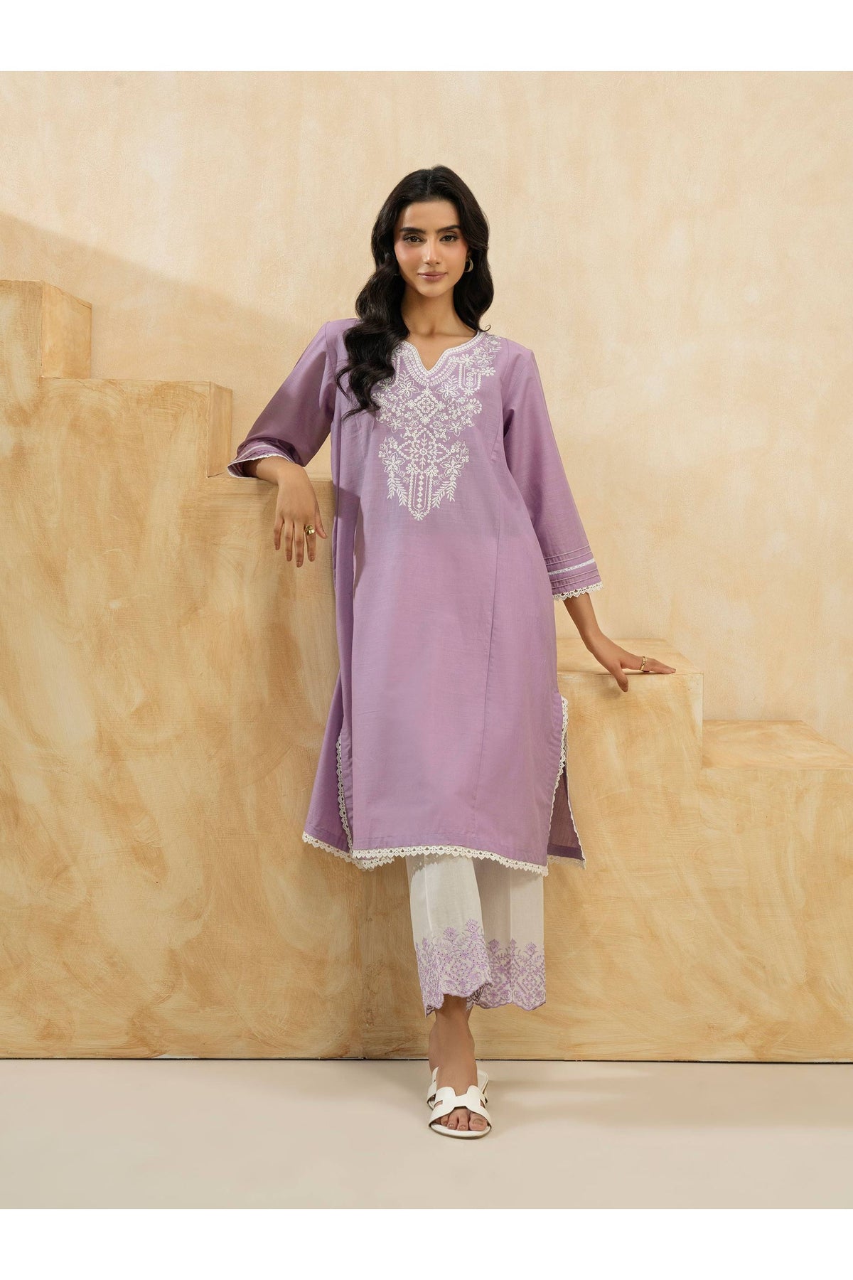 Embroidered 2 Piece Lawn Suit for Fun