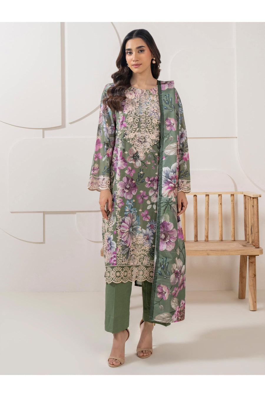 Embroidered 3 Piece Lawn Suit for Every Day