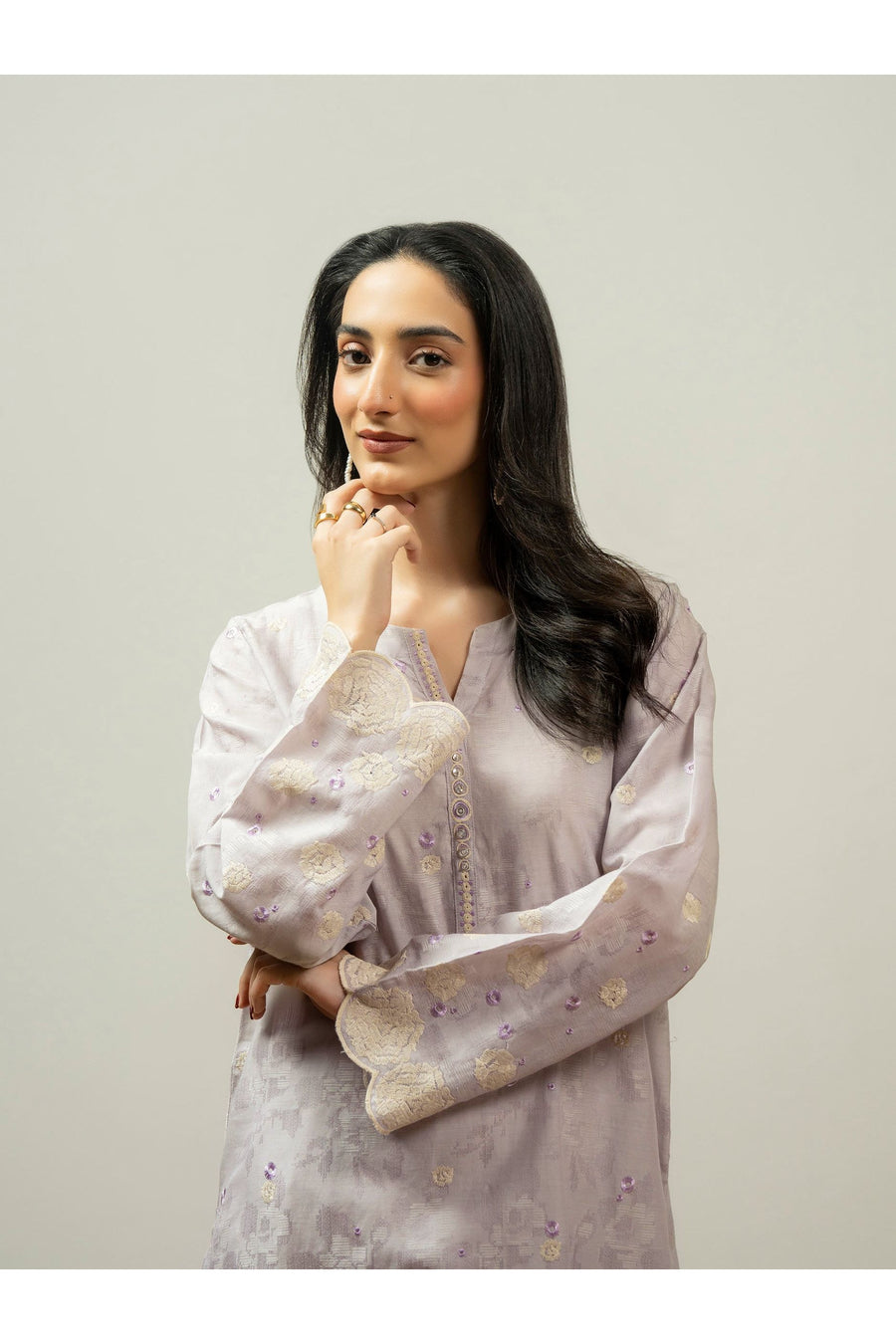 Embroidered Jacquard Shirt for Everyday Style