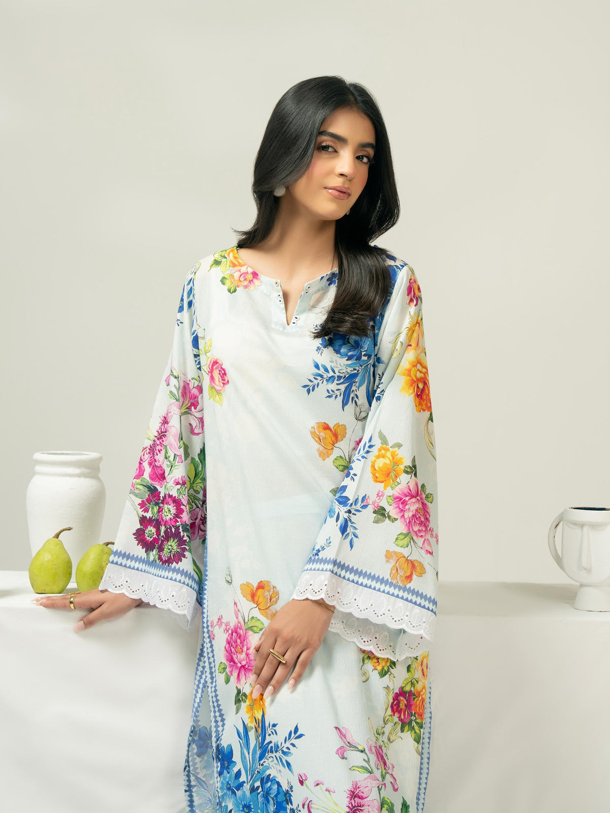 2 Piece Dobby Suit-Printed (Pret)