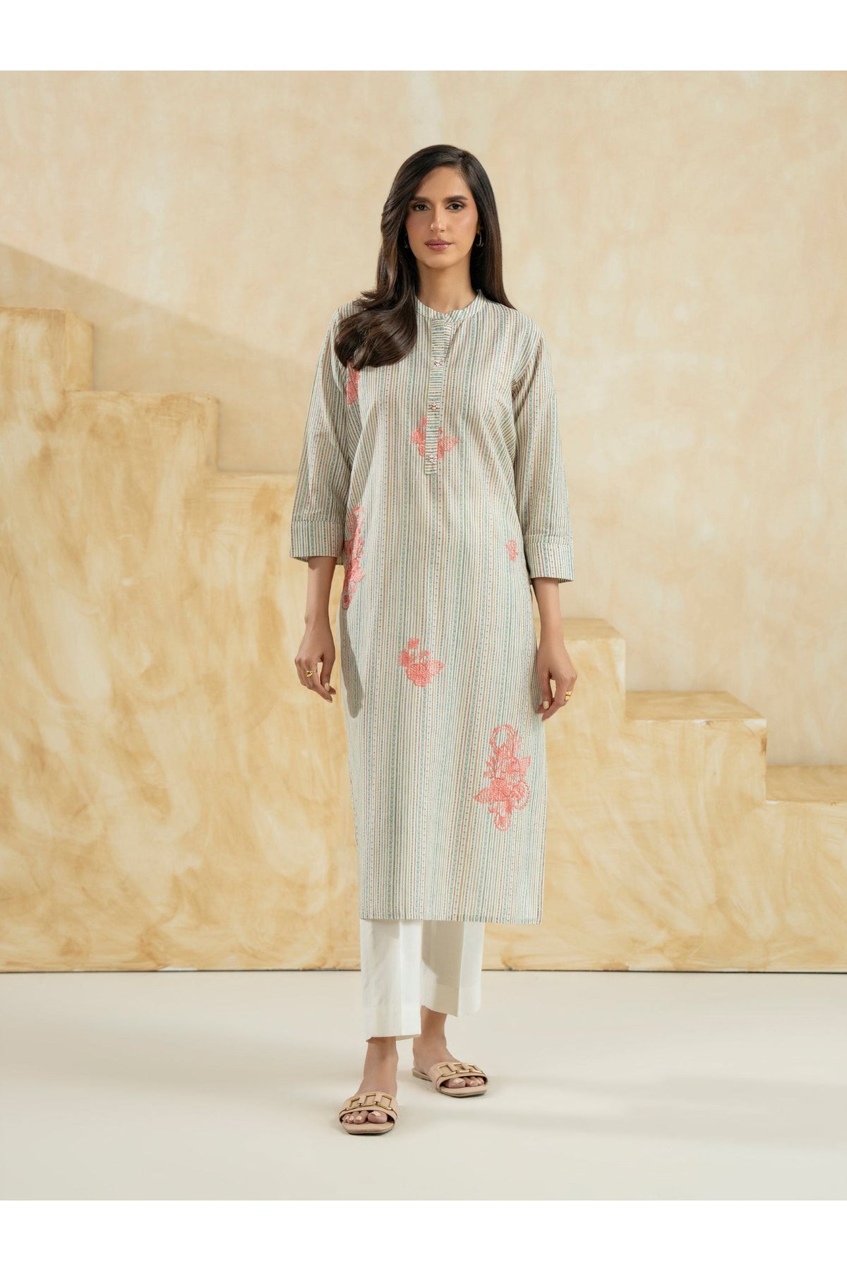 Embroidered Lawn Shirt for Effortless Style