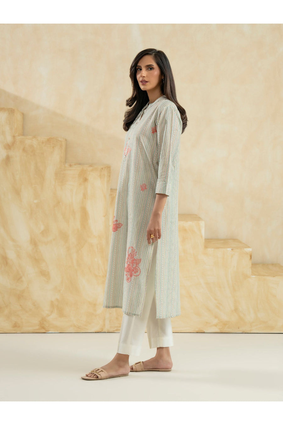 Embroidered Lawn Shirt for Effortless Style