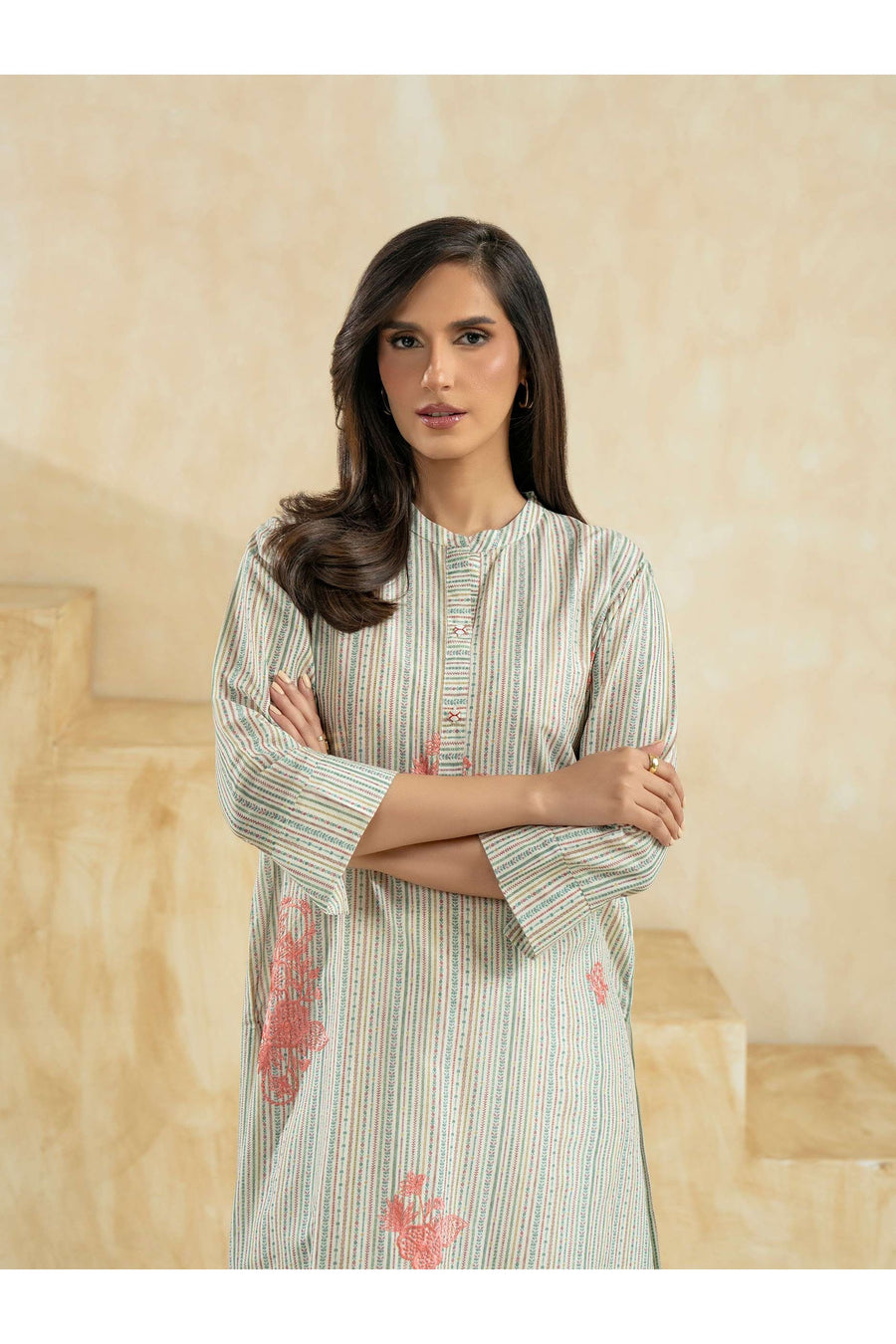 Embroidered Lawn Shirt for Effortless Style