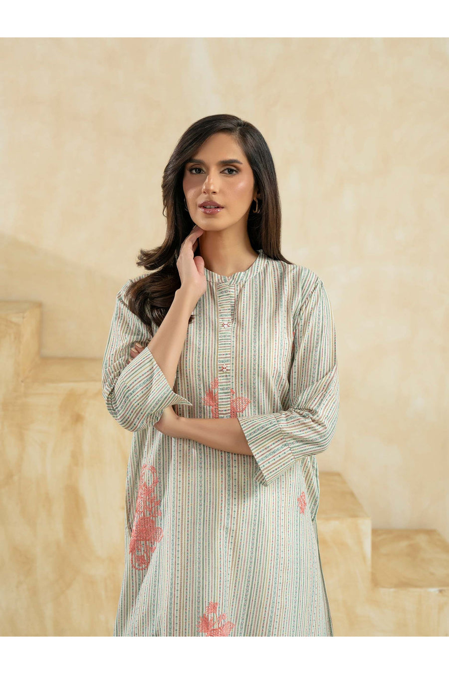 Embroidered Lawn Shirt for Effortless Style