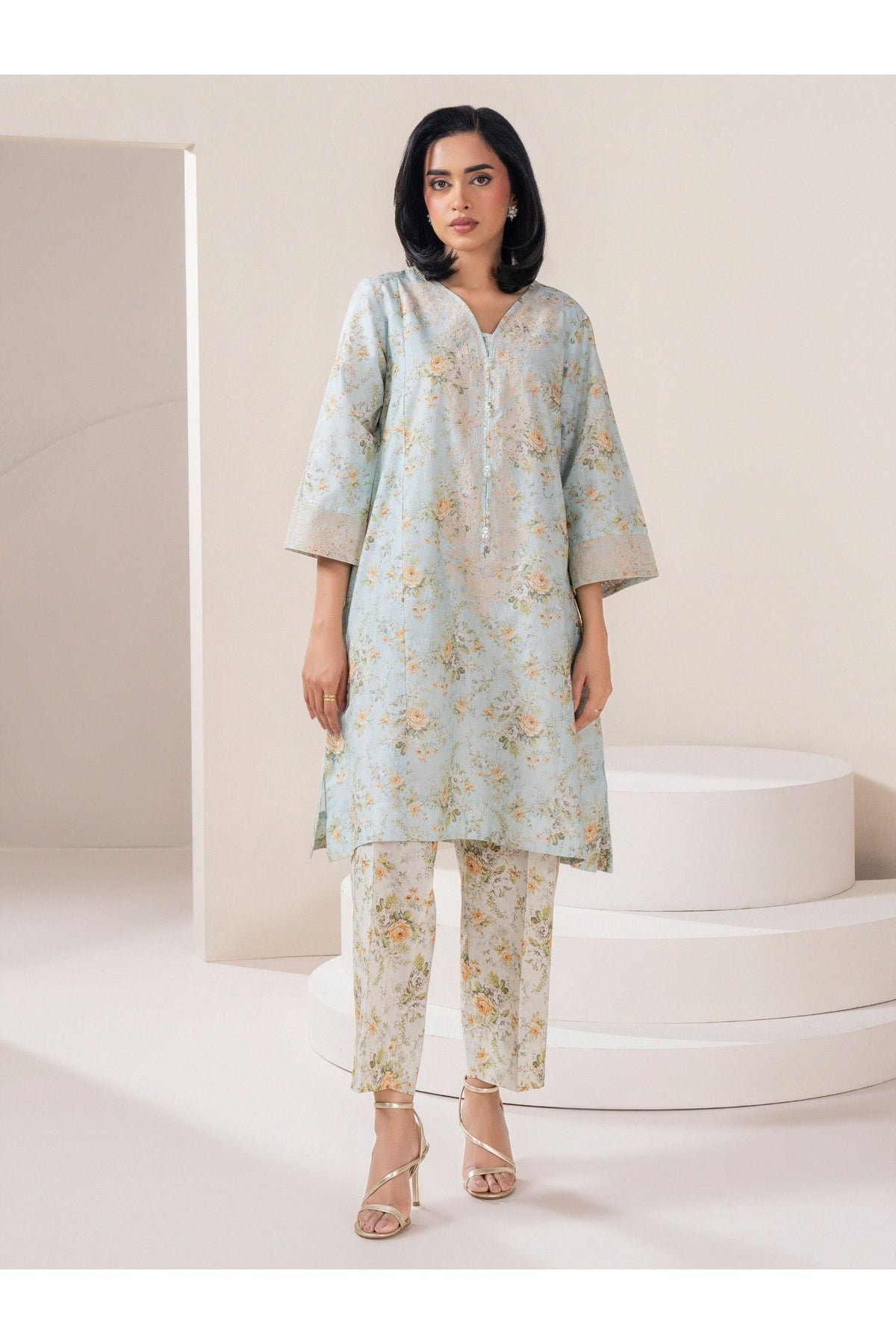 Embroidered Lawn Suit - 2 Piece Set