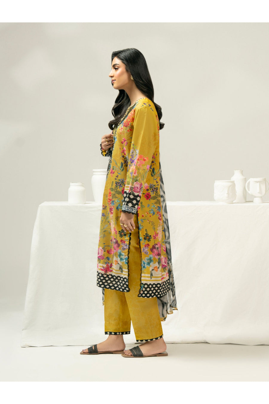 Embroidered 3 Piece Cambric Suit Set