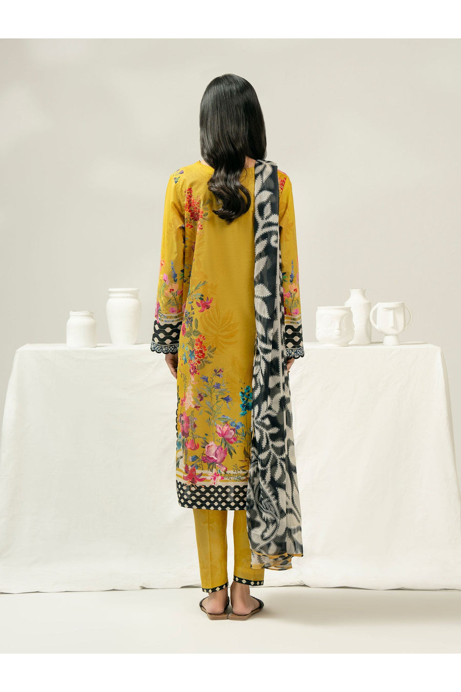 Embroidered 3 Piece Cambric Suit Set