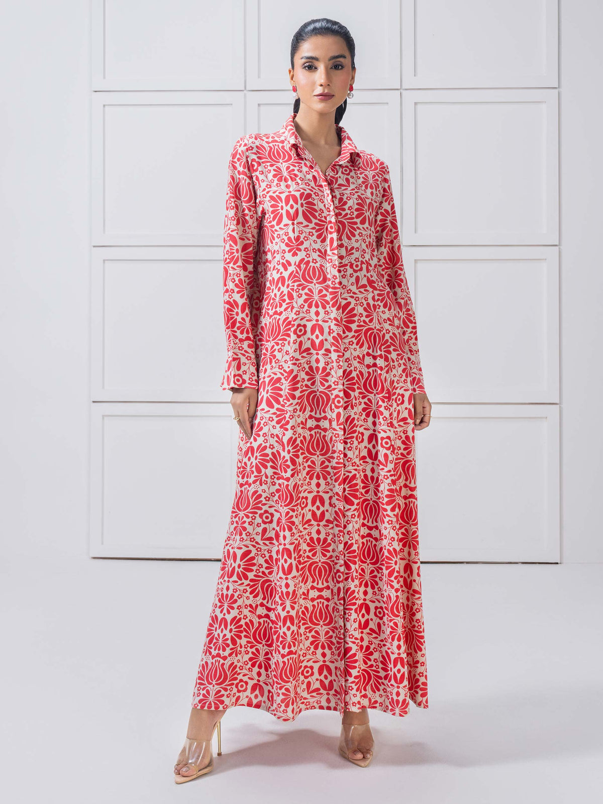 Viscose Dress-Printed (Pret)