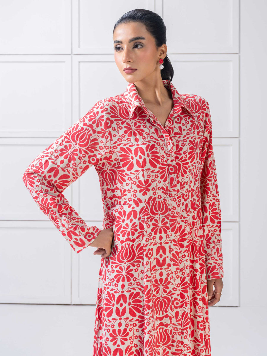 Viscose Dress-Printed (Pret)