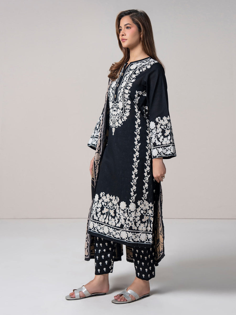 3 Piece Khaddar Suit