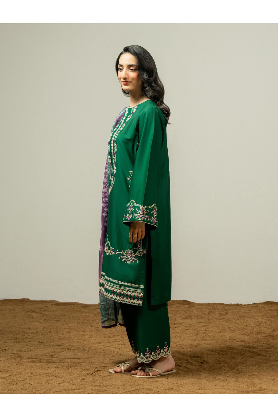 Embroidered 3-Piece Lawn Suit for Comfort