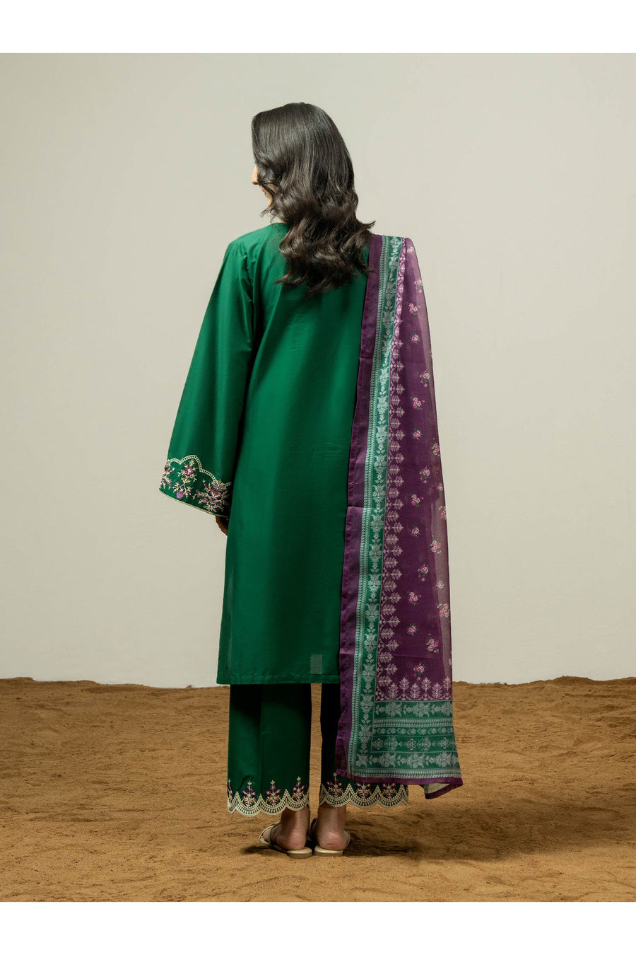 Embroidered 3-Piece Lawn Suit for Comfort