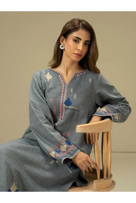 Yarn Dyed 2 Piece Embroidered Suit Set