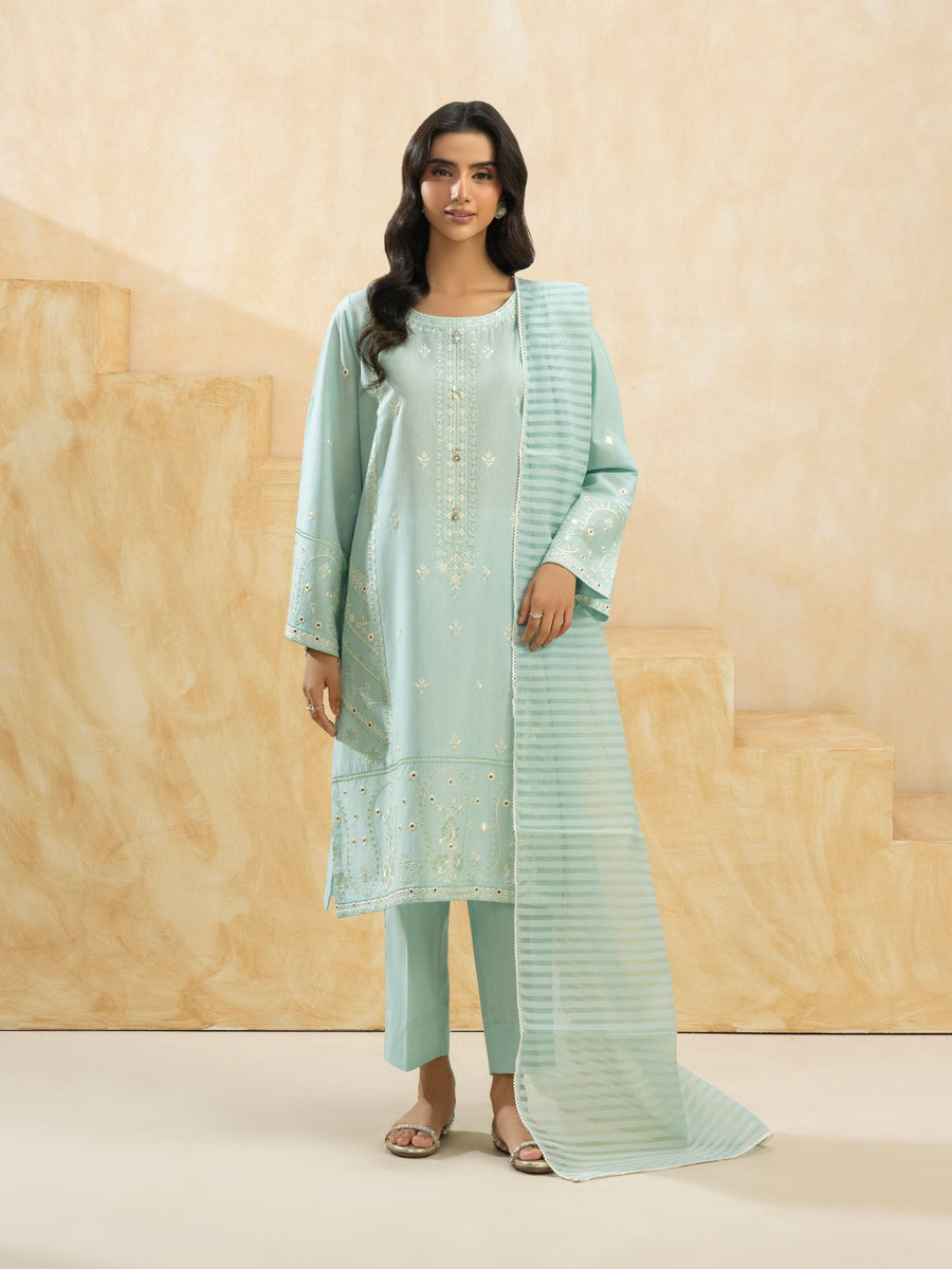 3 Piece Lawn Suit-Embroidered (Pret) - Pehnaawaa