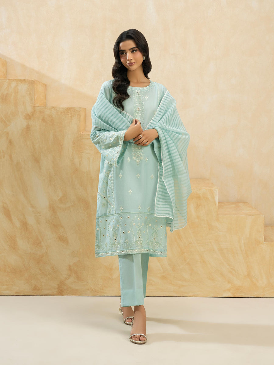 3 Piece Lawn Suit-Embroidered (Pret) - Pehnaawaa