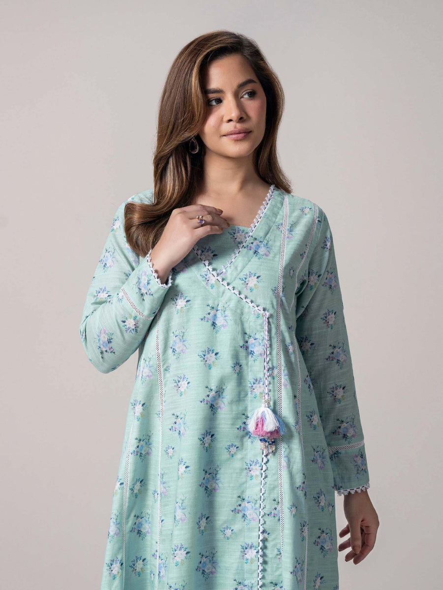 2 Piece Slub Khaddar Shirt (Pret)