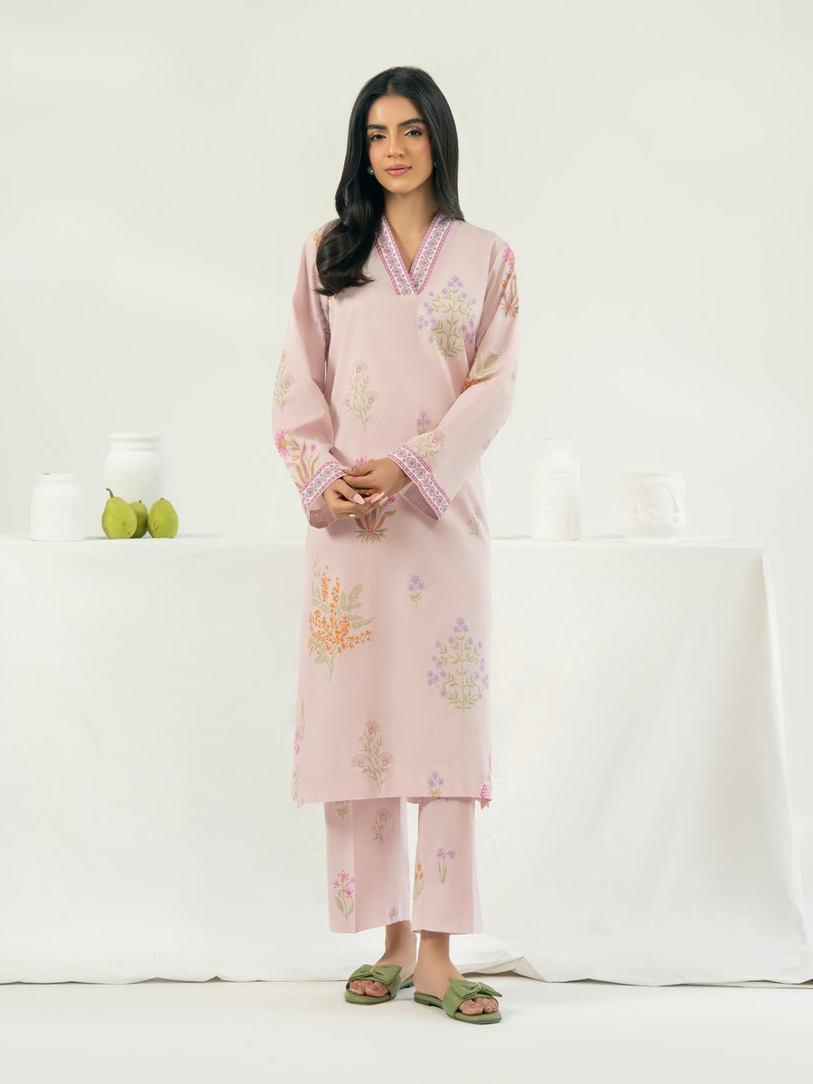 2 Piece Cambric Suit-Printed (Pret)