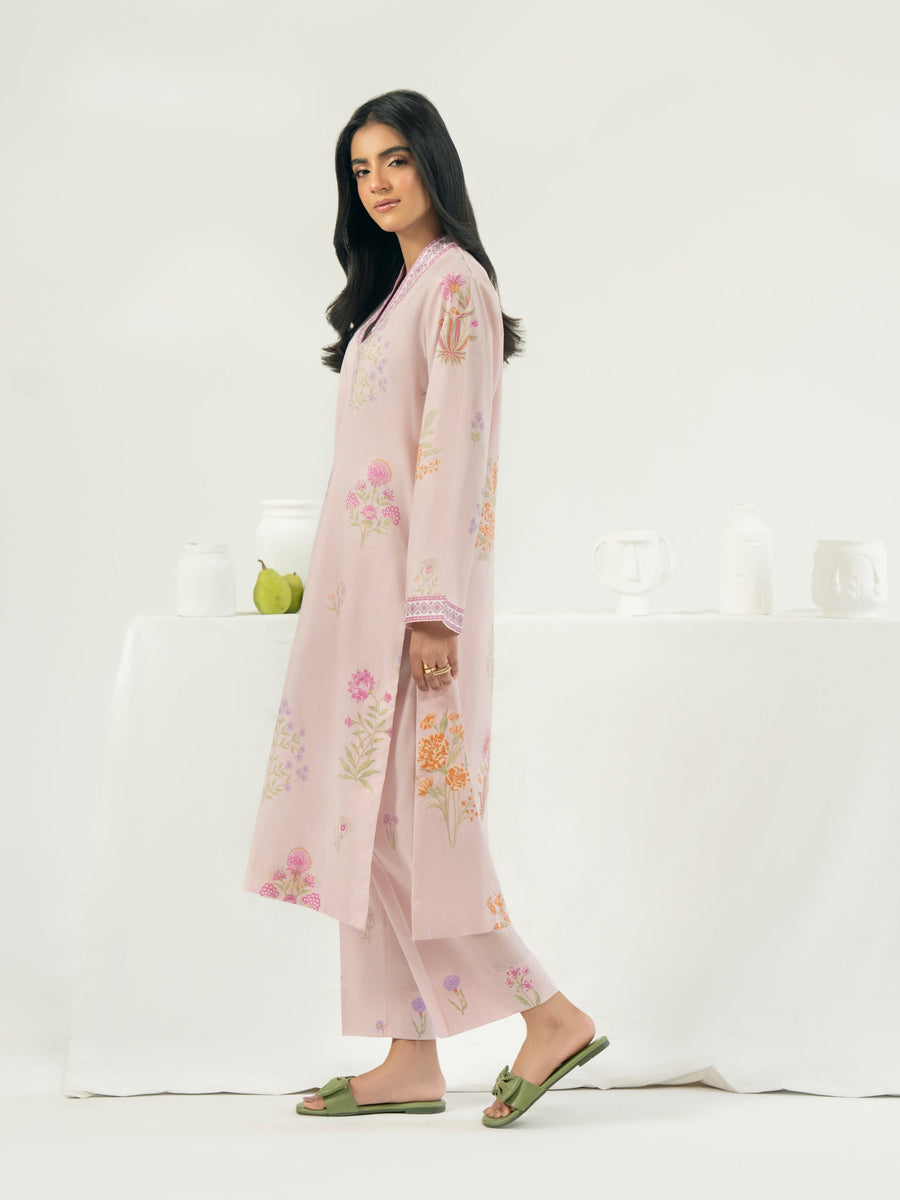 2 Piece Cambric Suit-Printed (Pret)