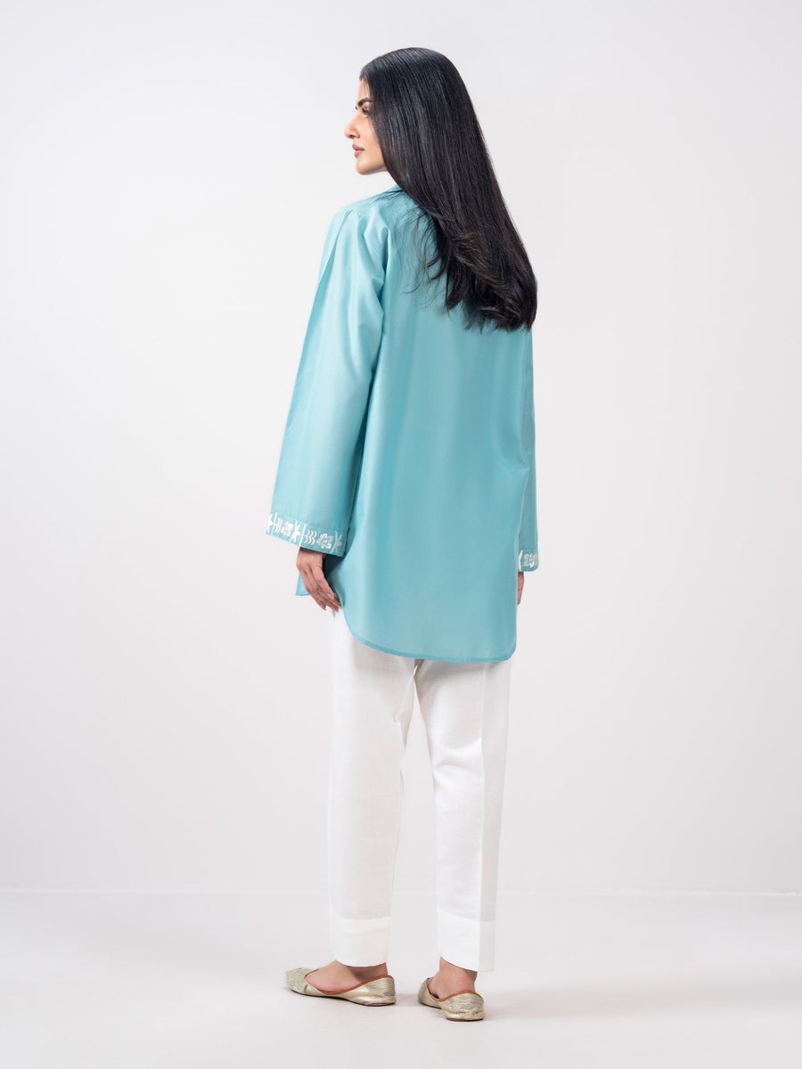 Sky Blue Cambric Eastern Top