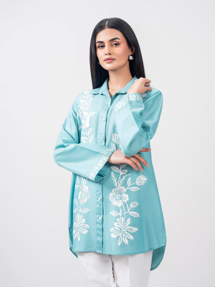 Sky Blue Cambric Eastern Top