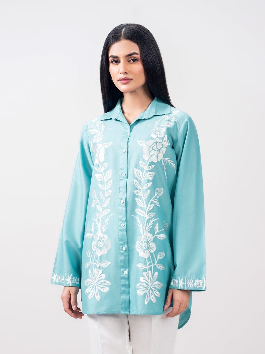 Sky Blue Cambric Eastern Top