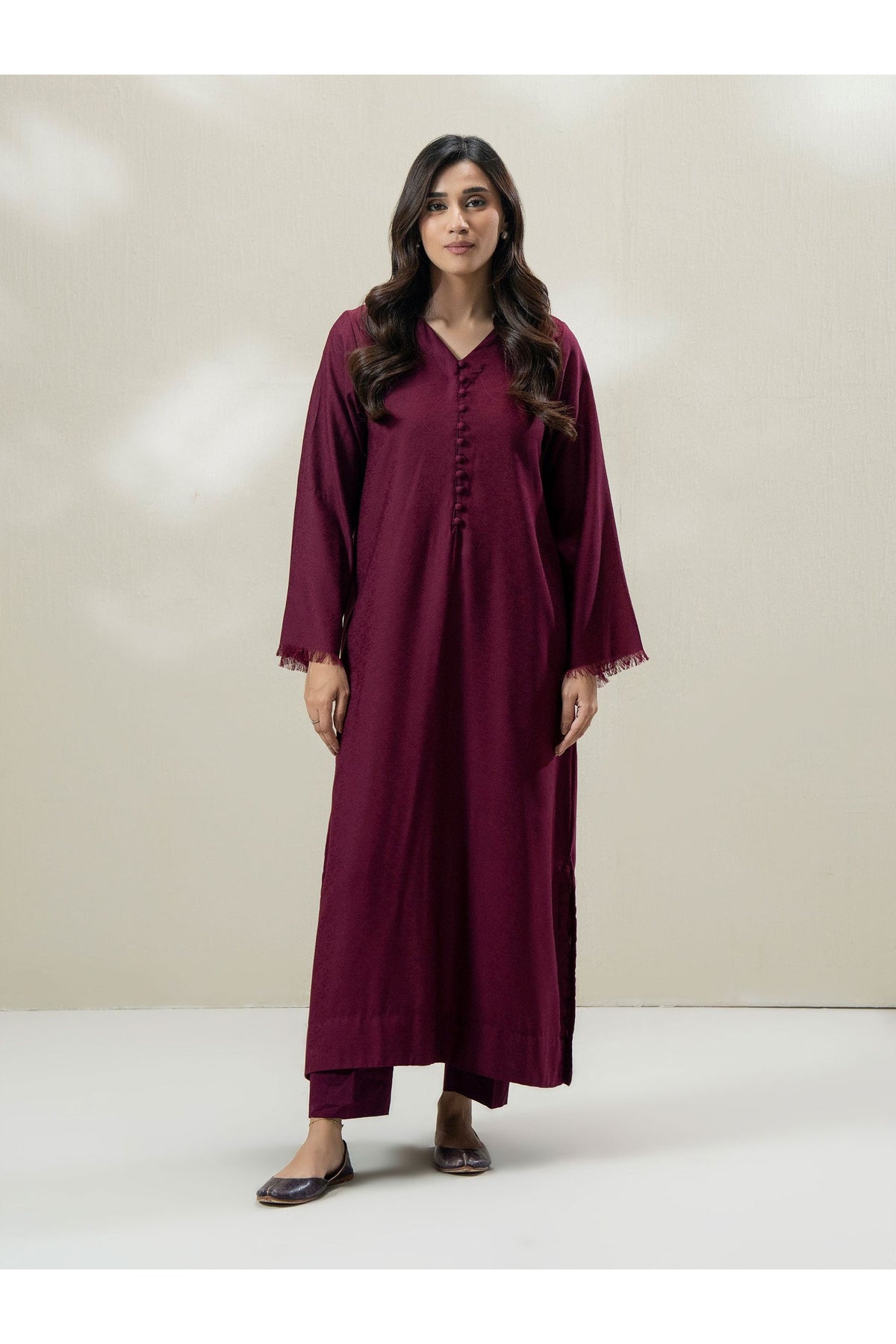 Burgundy Jacquard 2-Piece Suit | Heritage Loom Texture