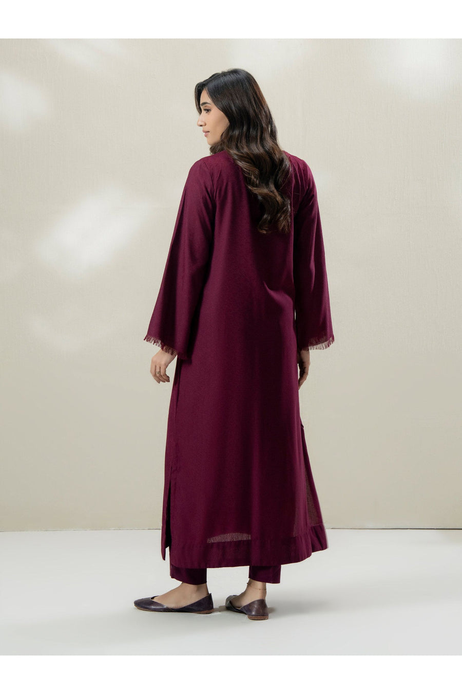 Burgundy Jacquard 2-Piece Suit | Heritage Loom Texture - Pehnaawaa