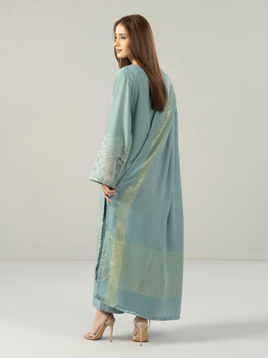 3 Piece Missouri Karandi Suit-Embroidered (Pret) - Pehnaawaa