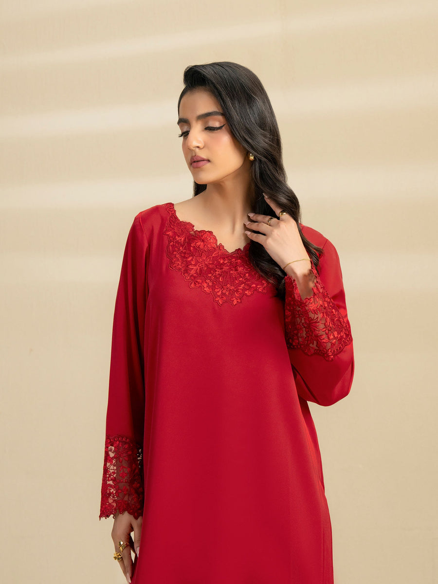 2 Piece Grip Suit-Embroidered (Pret) - Pehnaawaa