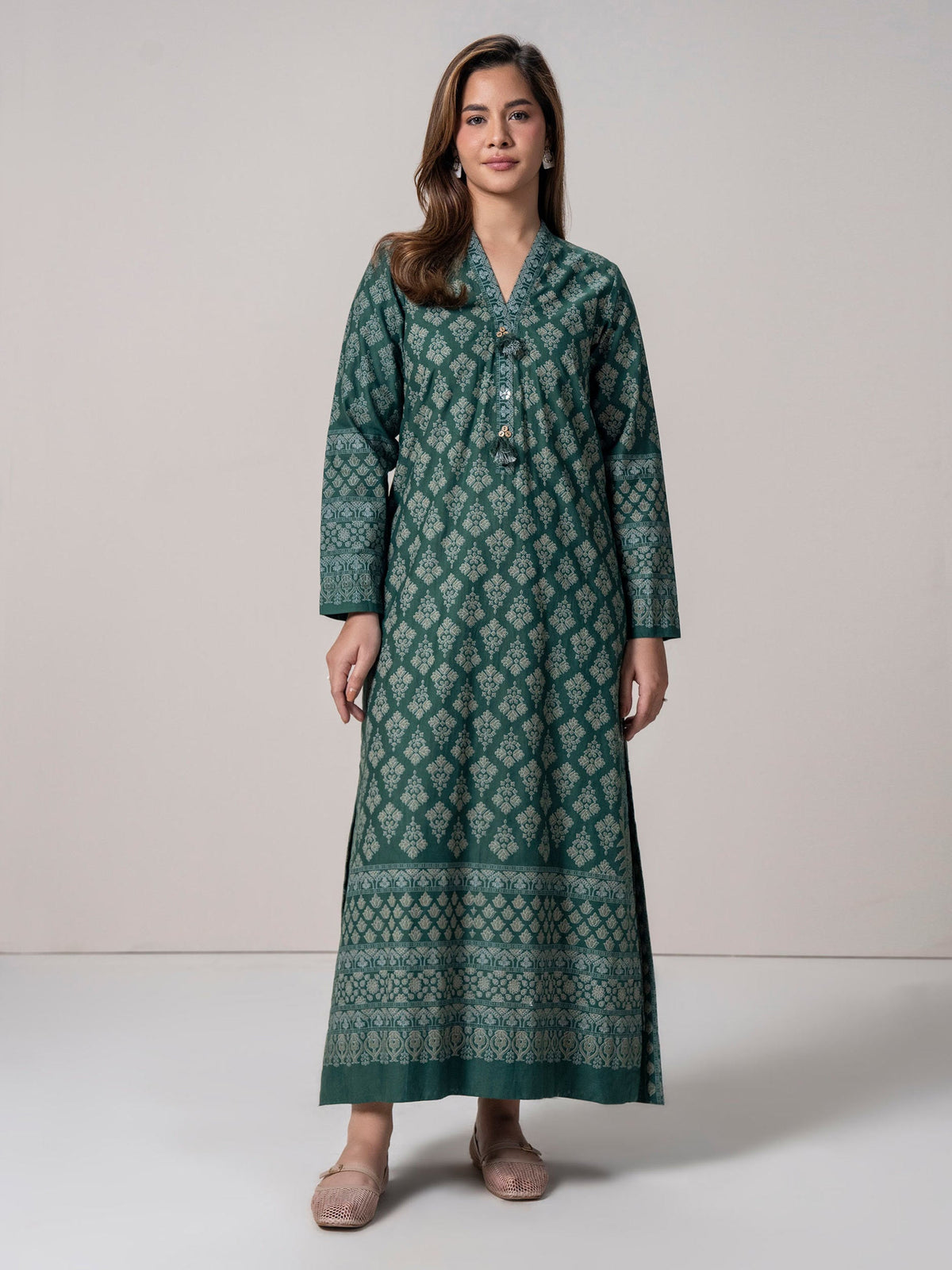 Slub Khaddar Shirt (Pret)